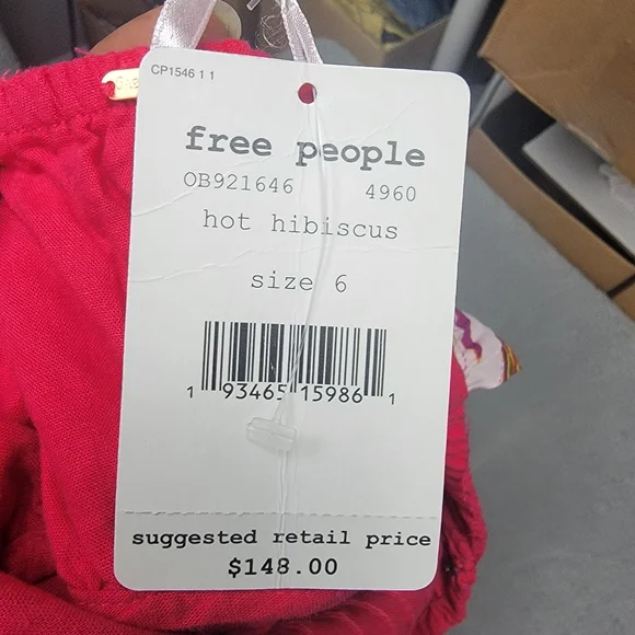 Free People Santorini Maxi Dress Sleeveless Hot Hibiscus Pink New Size 6. - Picture 13 of 14